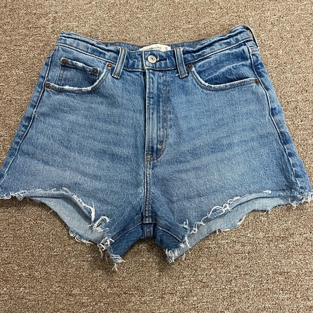 Abercrombie and fitch jean shorts
